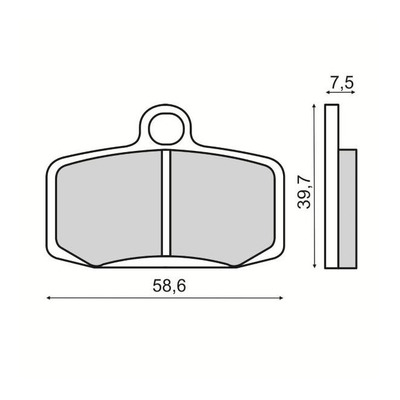 Plaquettes de Frein RMS - métal fritté - 225103543 - KTM SX/Gas Gas TXT