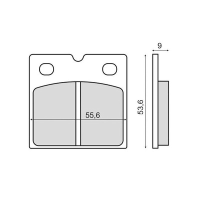 Plaquettes de Frein RMS - métal fritté - 225103153 - Laverda GTL/Moto Guzzi 1000 GT