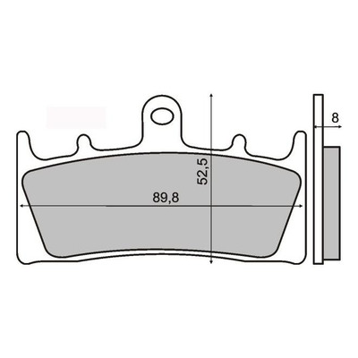 Plaquettes de Frein RMS - métal fritté - 225101173 - Suzuki GSX/Kawasaki Ninja