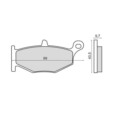 Plaquettes de Frein RMS - métal fritté - 225103063 - Suzuki GSR 600cc 2006-10