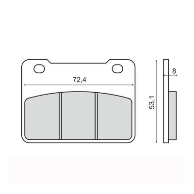 Plaquettes de Frein RMS - métal fritté - 225103473 - Sym Maxsym 400cc 2011-12
