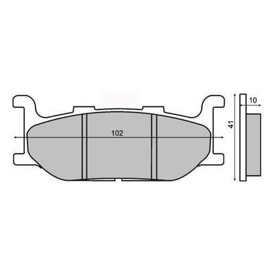 Plaquettes de Frein RS - métal fritté - 2251M00403 - Yamaha XVS