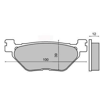 Plaquettes de Frein RMS - métal fritté - 225101413 - Yamaha T-Max 500/530cc