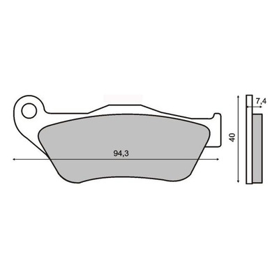 Plaquettes de Frein RMS - métal fritté - 225100773 - Yamaha X-Max 125/250cc