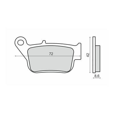 Plaquettes de Frein RMS - métal fritté - 225103273 - Yamaha X-Max 250cc 2014-16