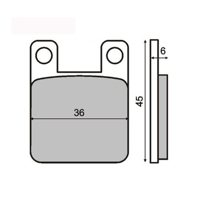 Plaquettes de Frein RMS - métal fritté - 225100083 - Derbi Senda/Gilera RCR