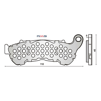 Plaquettes de frein RMS Organique 225102550 Honda SH 300