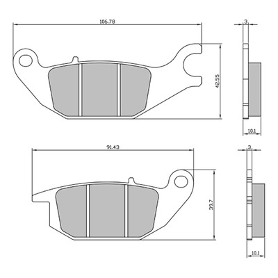 Plaquettes de frein RMS Organique 225103660 Yamaha Tricity 125/300