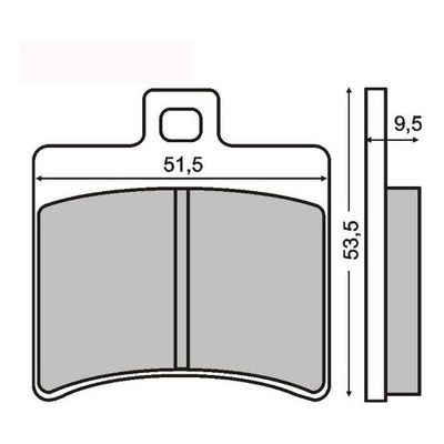 Plaquettes de Frein RMS - Organique - 225100310 - Aprilia SR/Benelli Leoncino