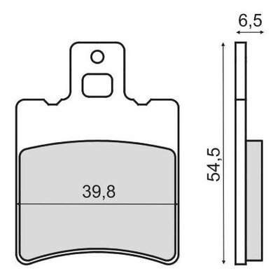 Plaquettes de Frein RMS - Organique - 225103210 - Aprilia Amico/Yamaha BW'S