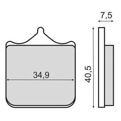 Plaquettes de Frein RMS - Organique - 225102860 - Bimota DB5/Husqvarna SMR