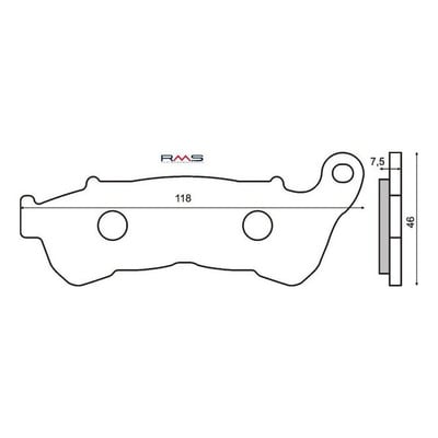 Plaquettes de Frein RMS - Organique - 225102540 - Honda Varadero/CBF