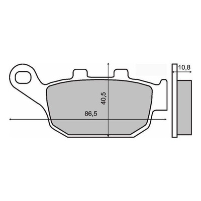 Plaquettes de Frein RMS - Organique - 225102610 - Honda FES 125