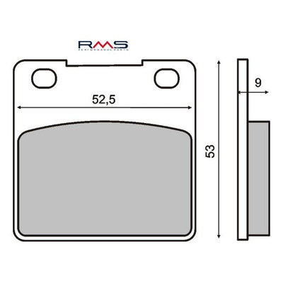 Plaquettes de Frein RMS - Organique - 225100720 - Honda CB/Suzuki GSX-R