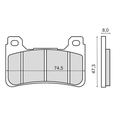 Plaquettes de Frein RMS - Organique - 225102950 - Honda CBR/VFR