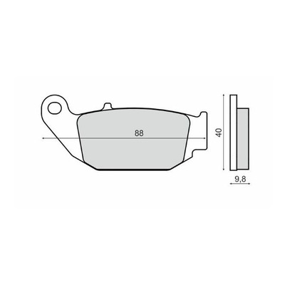Plaquettes de Frein RMS - Organique - 225103280 - Honda CRF/CBR