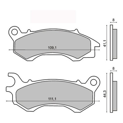 Plaquettes de Frein RMS - Organique - 225102780 - Honda PCX/ Super 9