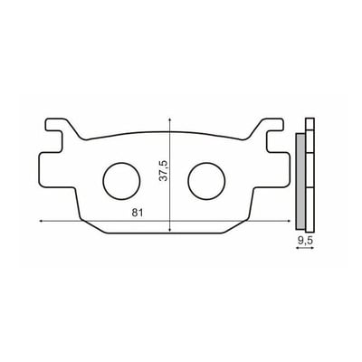 Plaquettes de Frein RMS - Organique - 225102560 - Honda SH