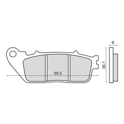 Plaquettes de Frein RMS - Organique - 225103050 - Honda VFR/CBR