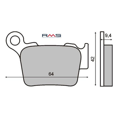 Plaquettes de Frein RMS - Organique - 225100750 - Husqvarna SMR/KTM EXC