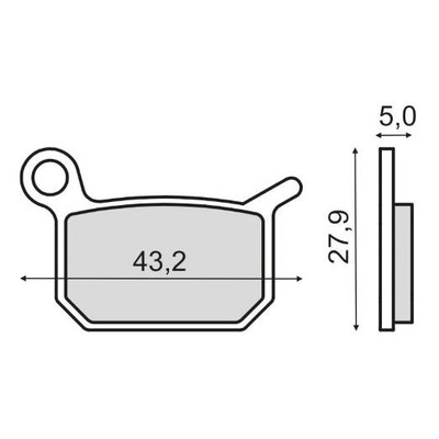 Plaquettes de Frein RMS - Organique - 225103220 - Husqvarna CR/KTM SX