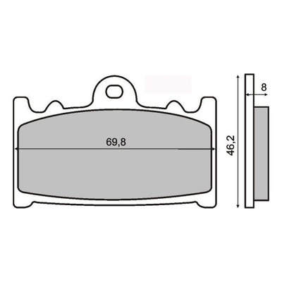 Plaquettes de Frein RMS - Organique - 225101150 - Kawasaki GPZ/Husaberg FS