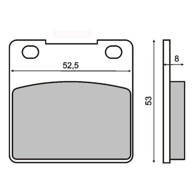 Plaquettes de Frein RMS - Organique - 225101190 - Kawasaki ZZR