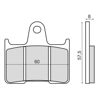 Plaquettes de Frein RMS - Organique - 225103110 - Kawasaki GTR/Suzuki GSX-R