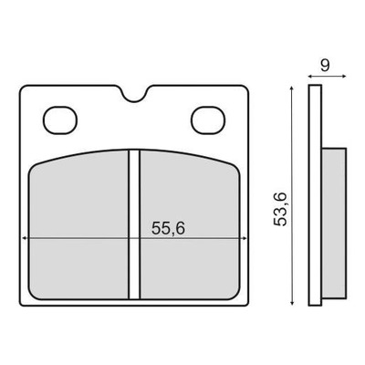 Plaquettes de Frein RMS - Organique - 225103150 - Laverda GTL/Moto Guzzi 1000 GT