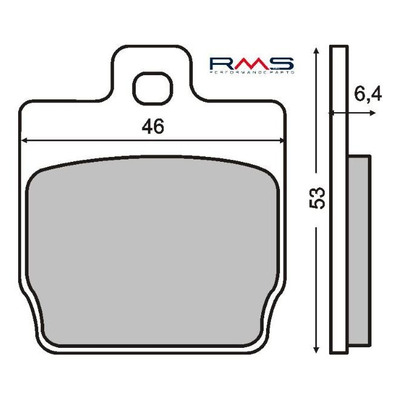 Plaquettes de Frein RMS - Organique - 225100280 - MBK Nitro/Yamaha Aerox
