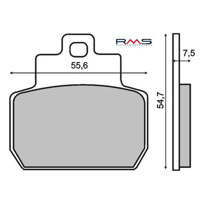 Plaquettes de Frein RMS - Organique - 225100780 - Piaggio X8/MP3