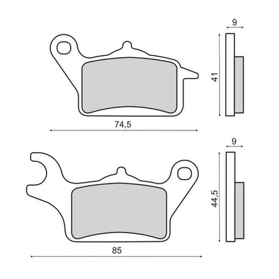 Plaquettes de Frein RMS - Organique - 225103560 - Yamaha Tricity 125/150cc 2014-18
