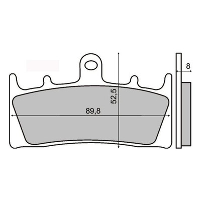 Plaquettes de Frein RMS - Organique - 225101170 - Suzuki GSX/Kawasaki Ninja