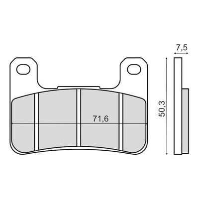 Plaquettes de Frein RMS - Organique - 225102960 - Suzuki VZR/Kawasaki Z 900 RS