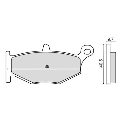 Plaquettes de Frein RMS - Organique - 225103060 - Suzuki GSR 600cc 2006-10