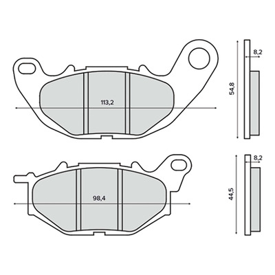 Plaquettes de frein RMS organique X-Max/MT-03