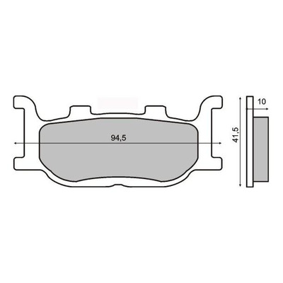 Plaquettes de Frein RMS - Organique - 225100410 - Yamaha FZ6/Majesty