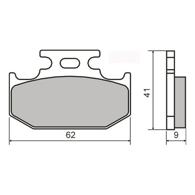 Plaquettes de Frein RMS - Organique - 225101790 - Yamaha DTR/Kawasaki KX