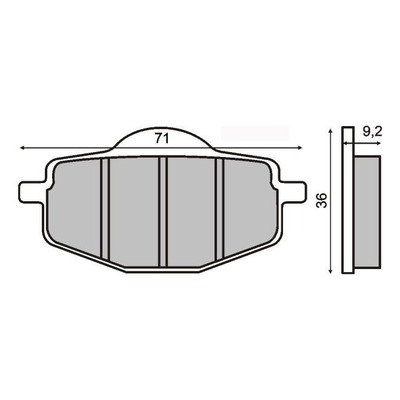 Plaquettes de Frein RMS - Organique - 225102730 - Yamaha DTR/Malaguti Centro