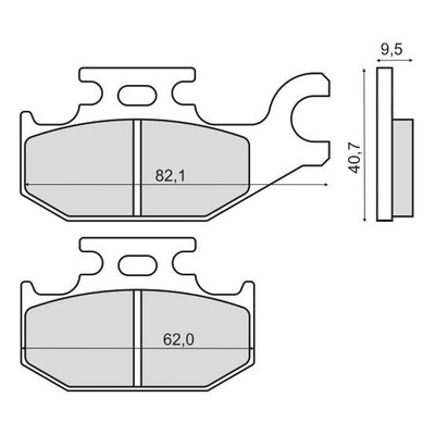 Plaquettes de Frein RMS - Organique - 225102870 - Suzuki Burgman