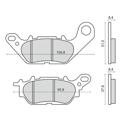 Plaquettes de Frein RMS - Organique - 225103290 - Yamaha YBR/Tricity