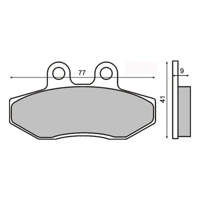 Plaquettes de Frein RMS - Organique - 225102720 - Yamaha Cygnus 2006-10