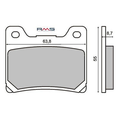 Plaquettes de Frein RMS - Organique - 225100730 - Yamaha FZR/TDM