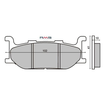 Plaquettes de Frein RMS - Organique - 225100400 - Yamaha T-Max/XVS