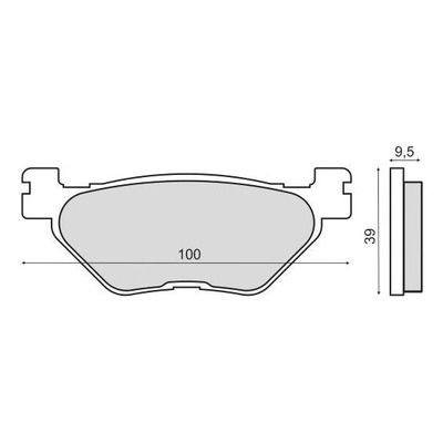 Plaquettes de Frein RMS - Organique - 225103130 - Yamaha TDM/FJR