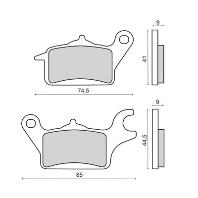 Plaquettes de Frein RMS - Organique - 225103550 - Yamaha Tricity 125/150cc 2014-17
