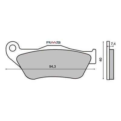 Plaquettes de Frein RMS - Organique - 225100770 - Yamaha X-Max 125/250cc