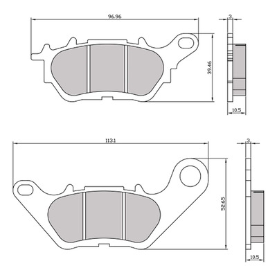 Plaquettes de frein RMS sinter X-Max/MT-03