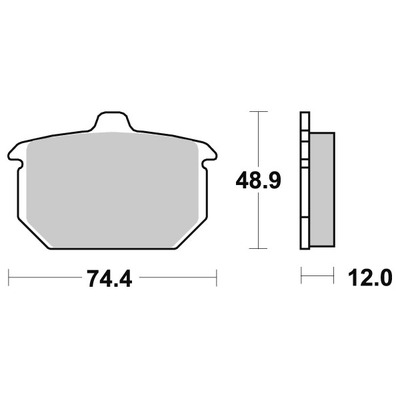 Plaquettes de Frein SBS - Céramique - 549HHF