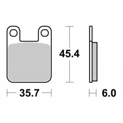 Plaquettes de Frein SBS - métal fritté - 559RSI